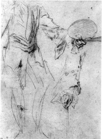 Watteau Drawing Farm in the Porcherons